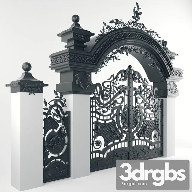 Gate Forged Arched 3D Model Download Gate Forged Arched 3D Model Download