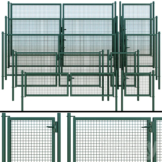 Gate wicket 3D Model Gate wicket 3D Model