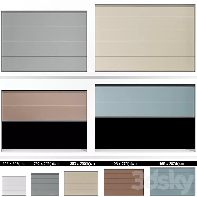 Gates for garage or warehouse 3D Model Free Download