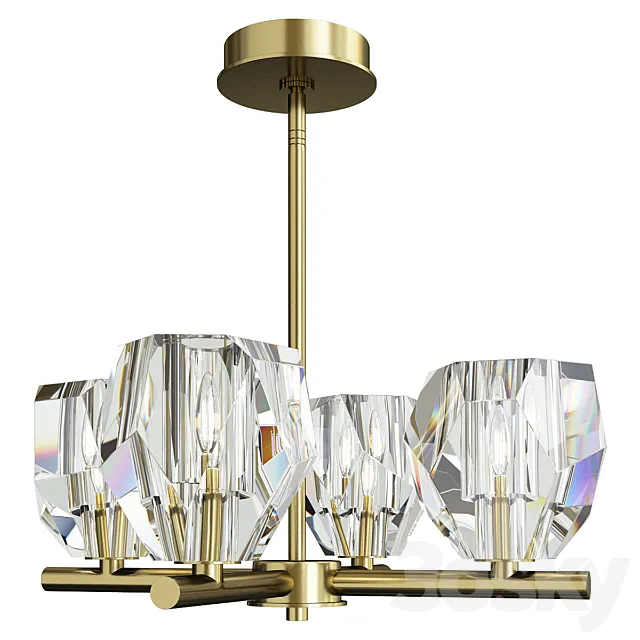 Gatsby 4 light semi flush pendant 3D Model Gatsby 4 light semi flush pendant 3D Model