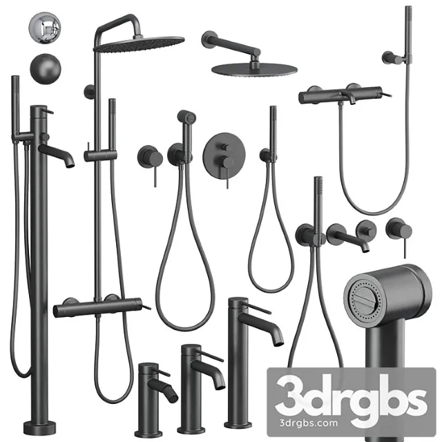 Gattoni Circle Two Nabor Dushevykh I Smesitelei 3D Model Download