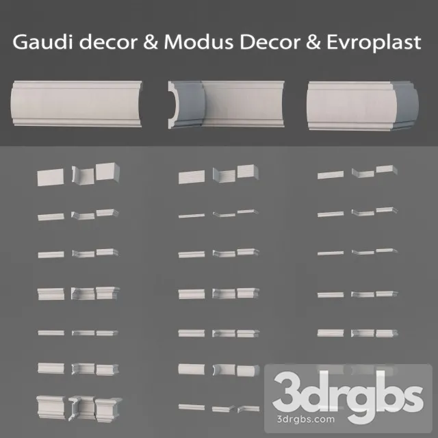 Gaudi Modus Decor Europlast 02 3D Model Download