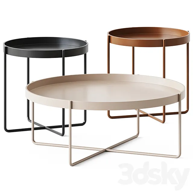 Gaultier Round Coffee Tables 3DModel