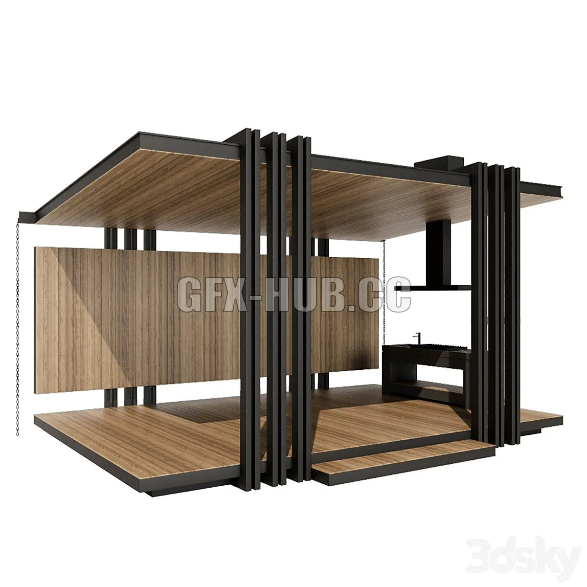 Gazebo 1 3D Model