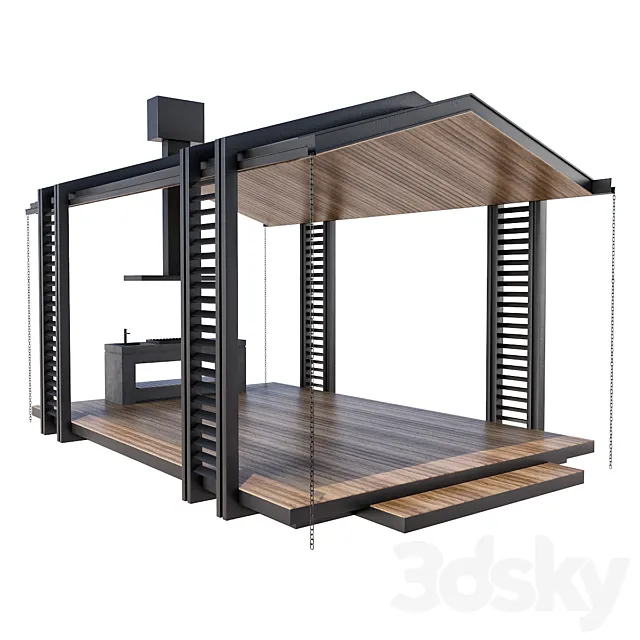 Gazebo 4 3D Model
