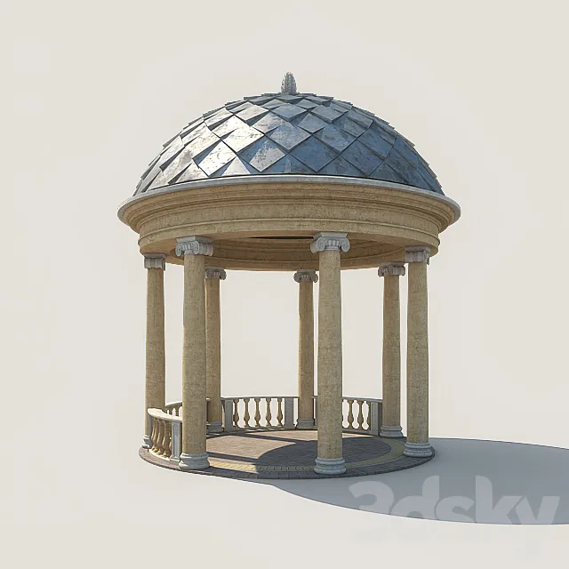 Gazebo Black Sea 3D Model Gazebo Black Sea 3D Model