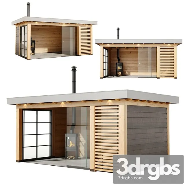 Gazebo with oven buitenpracht 3D Model Download