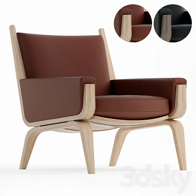 GE 501 Easy Chair by Getama Danmark 3DModel