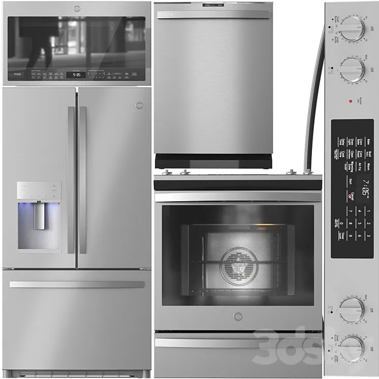 Unique Appliance Set 3D model