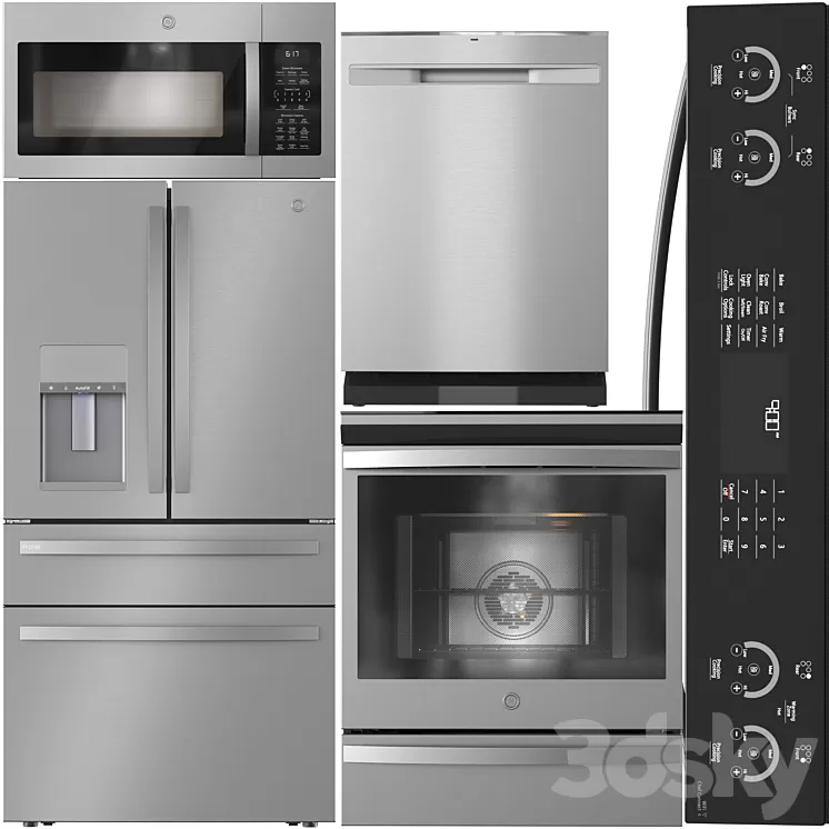 GE Appliance Collection 02 3D Model