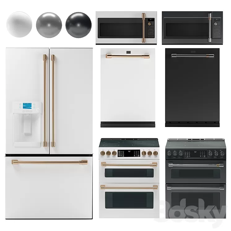 GE Cafe Appliances 3D Model Free Download