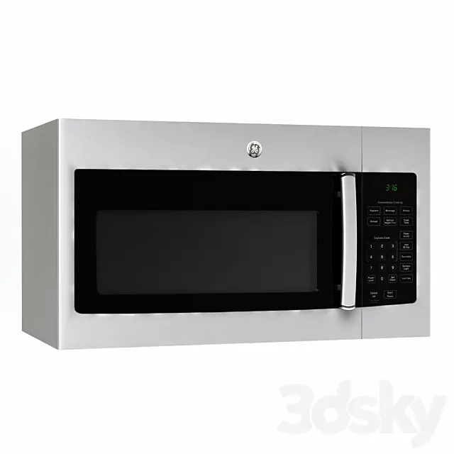 GE Microwave JVM3160RFSS 3D Model