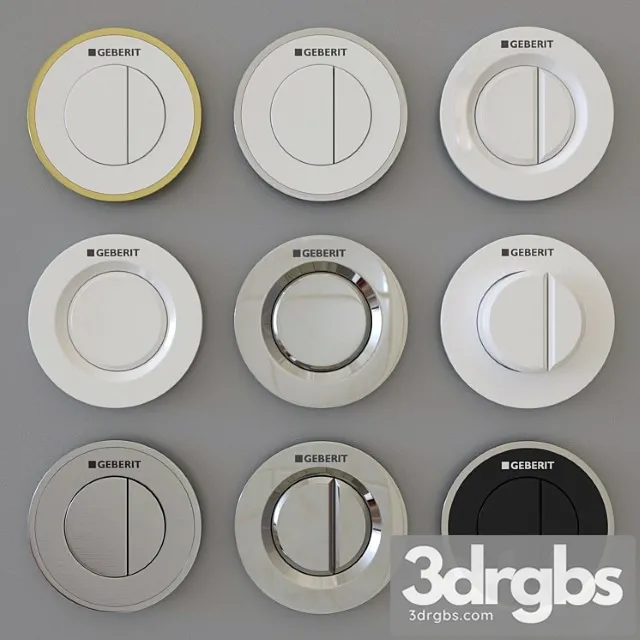 Geberit Flush Buttons 3D Model Download