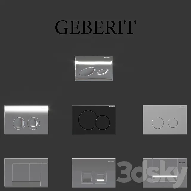 Geberit Flushing 3D Model Geberit Flushing 3D Model