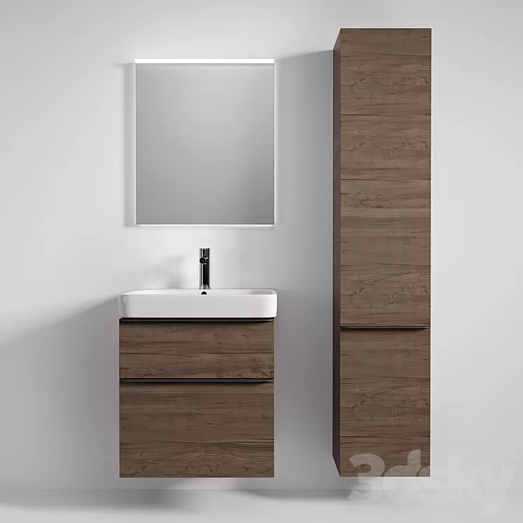 Geberit Smyle series washbasin 3D Model Geberit Smyle series washbasin 3D Model