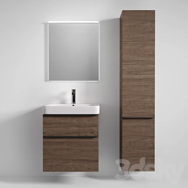 Geberit Smyle series washbasin 3DModel Geberit Smyle series washbasin 3DModel