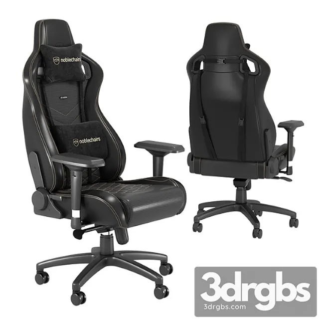 Geimerskoe Kreslo Noblechairs Epic Black Gold 3D Model Download