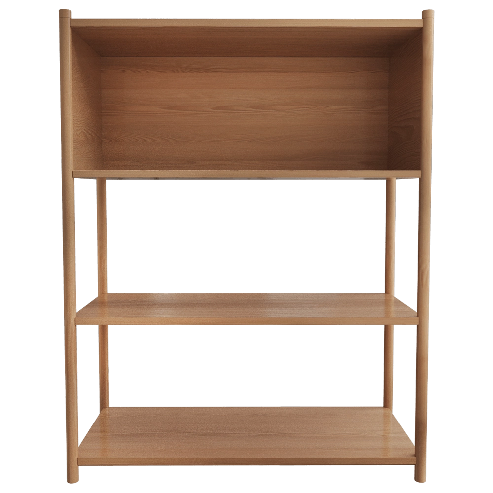 Gejst  – Bookcase Sceene B light oak 3D Model
