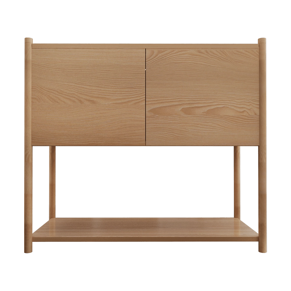 Gejst  – Bookcase Sceene C light oak 3D Model