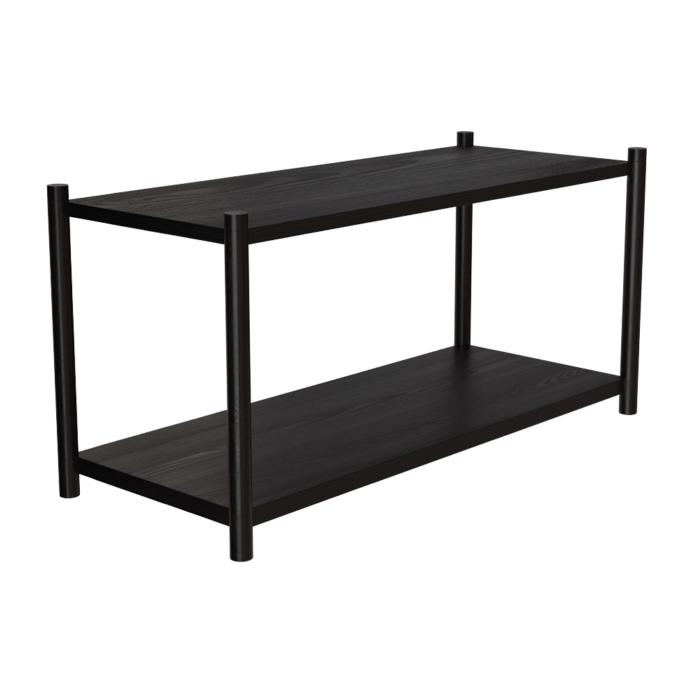 Gejst  – Bookcase Sceene F black oak 3D Model