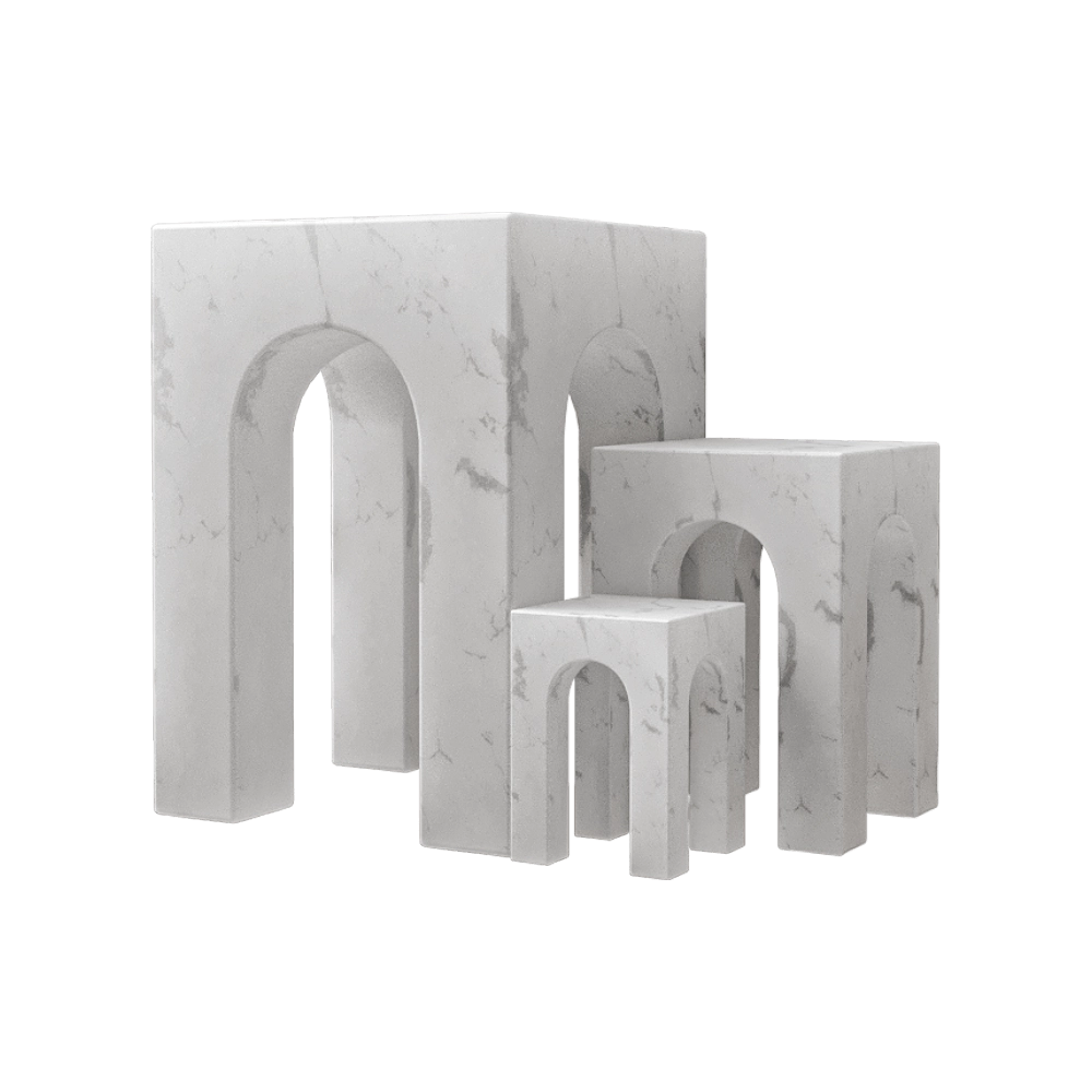 Gejst  – Bookend Arkis white 3D Model