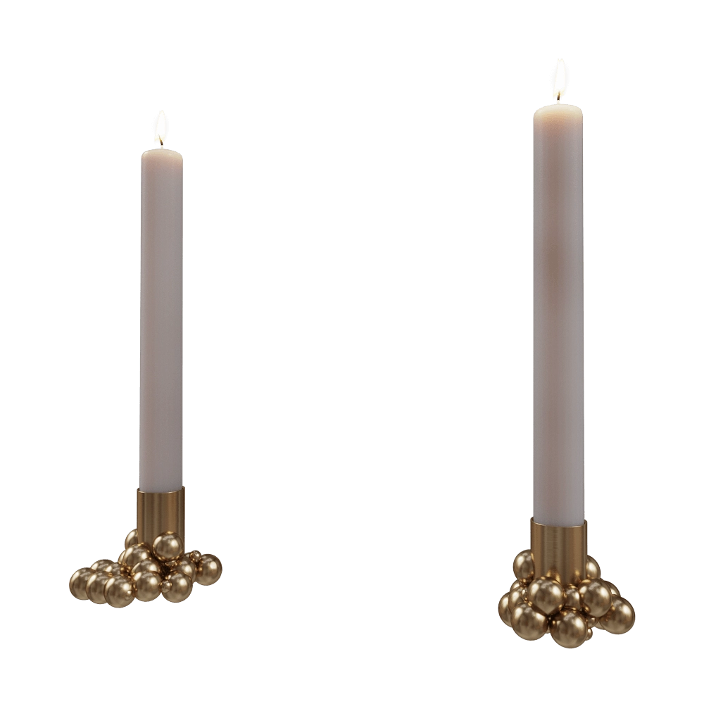 Gejst  – Candlelight Molekyl 1 brass 3D Model