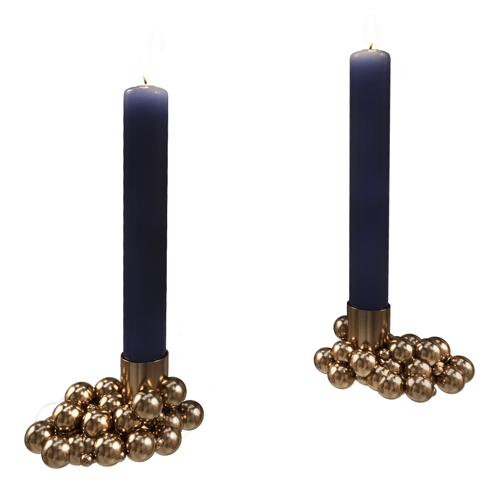 Gejst  – Candlelight Molekyl 2 brass 3D Model