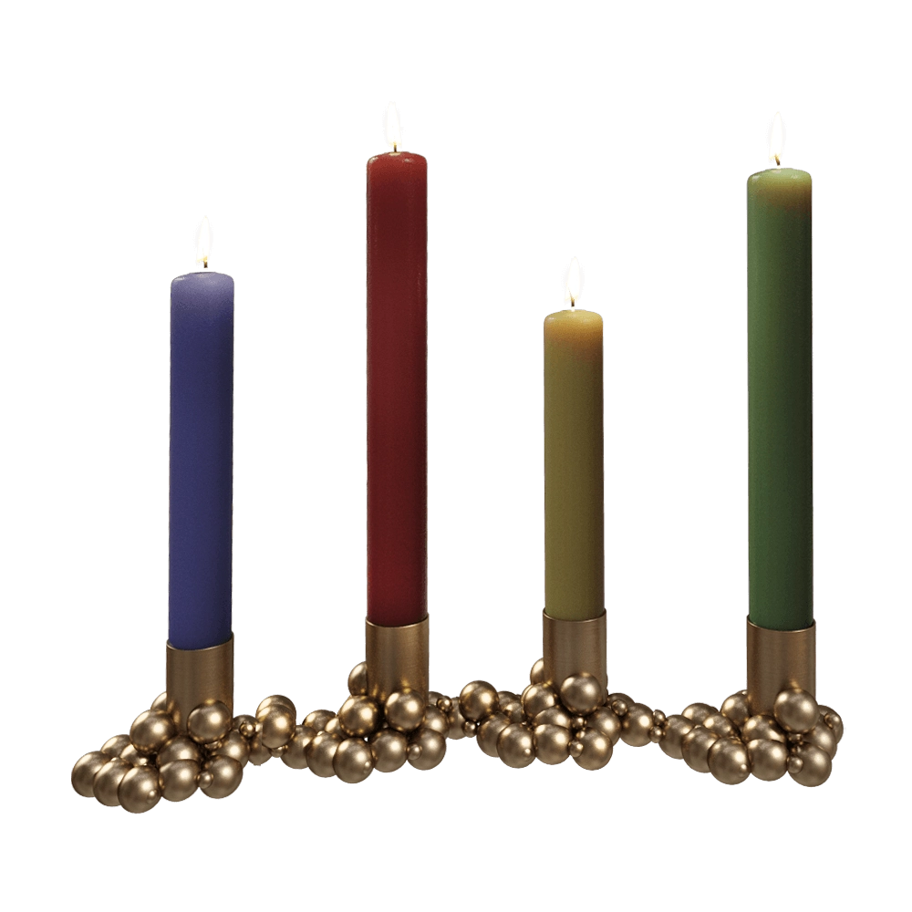 Gejst  – Candlelight  Molekyl 4 brass + 3D Model