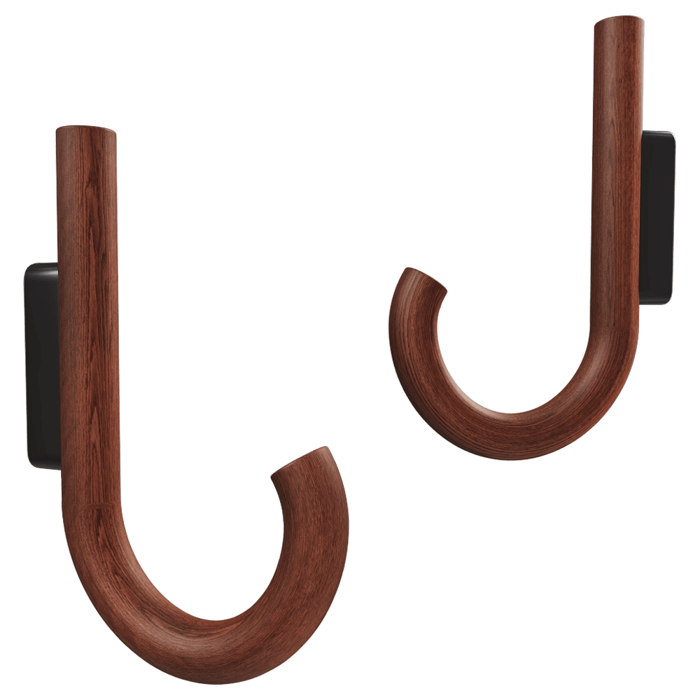 Gejst  – Hook walnut black – Minor flaws 3D Model