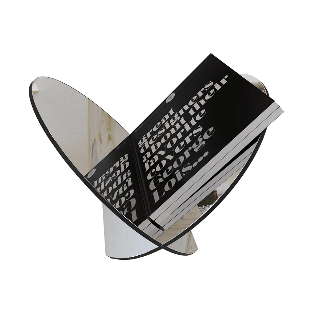 Gejst  – Magazine holder Silia stainless steel 3D Model