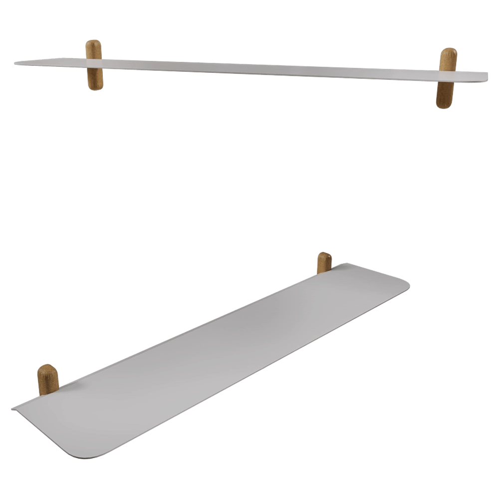 Gejst  – Shelf Nivo G light oak white 3D Model