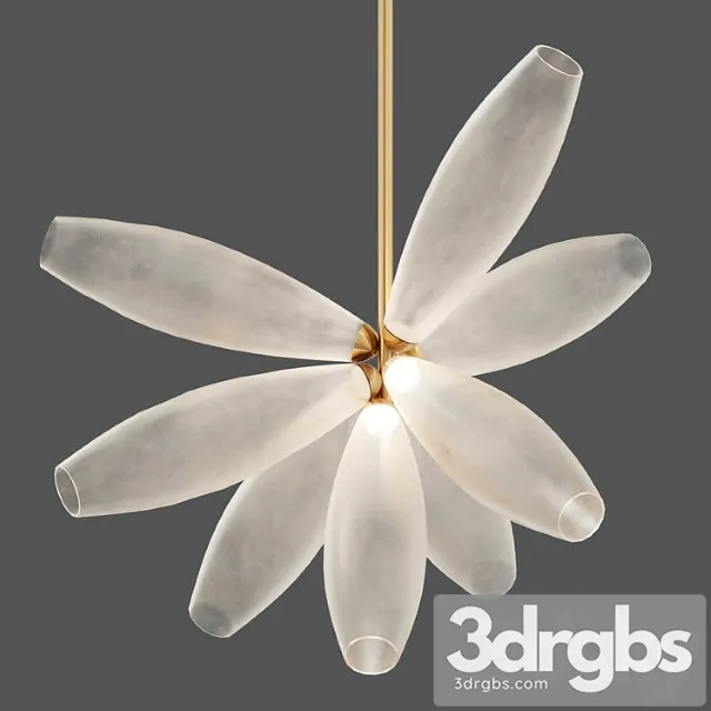 Gem cluster chandelier 09 transparent by giopato & coombes 3D Model Download