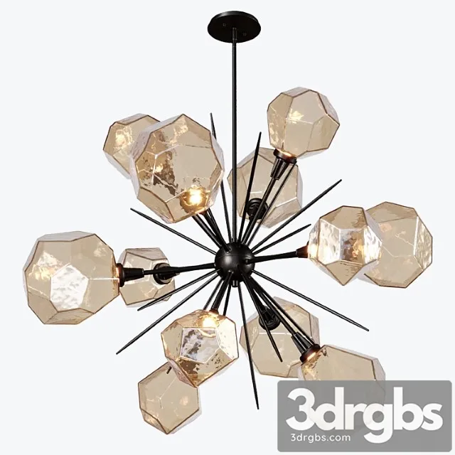 Gem starburst chandelier 3D Model Download