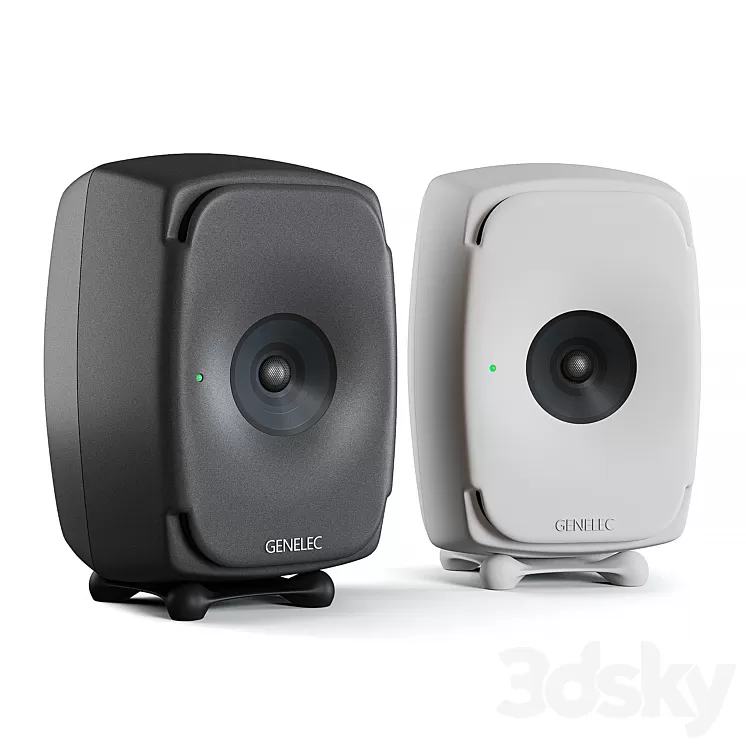 Genelec 8341 The Ones studio speakers 3D Model Free Download