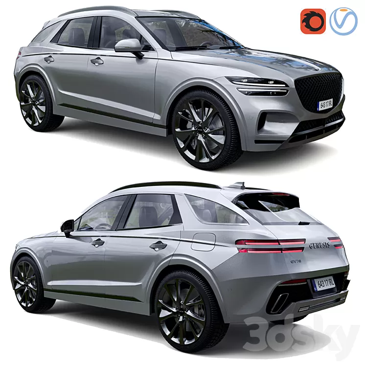Genesis_GV70 3D Model