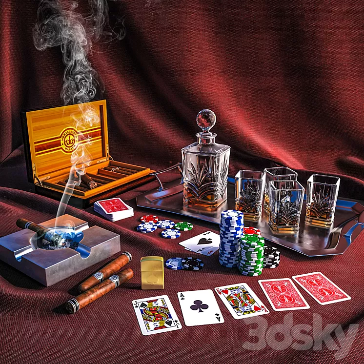 Gentelmen set 3D Model