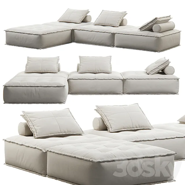 Genuine Corner Sofa by ELEMENT SINGLE 3DModel Genuine Corner Sofa by ELEMENT SINGLE 3DModel