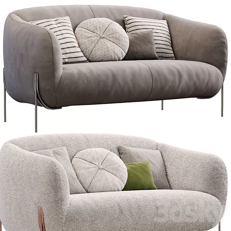 Geo Sofa By Saba 3D Model Free Download