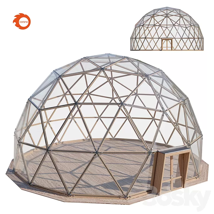 Geodome 3D Model