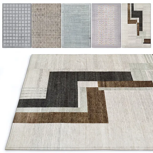 Geometric Rugs №3 3D Model Geometric Rugs №3 3D Model