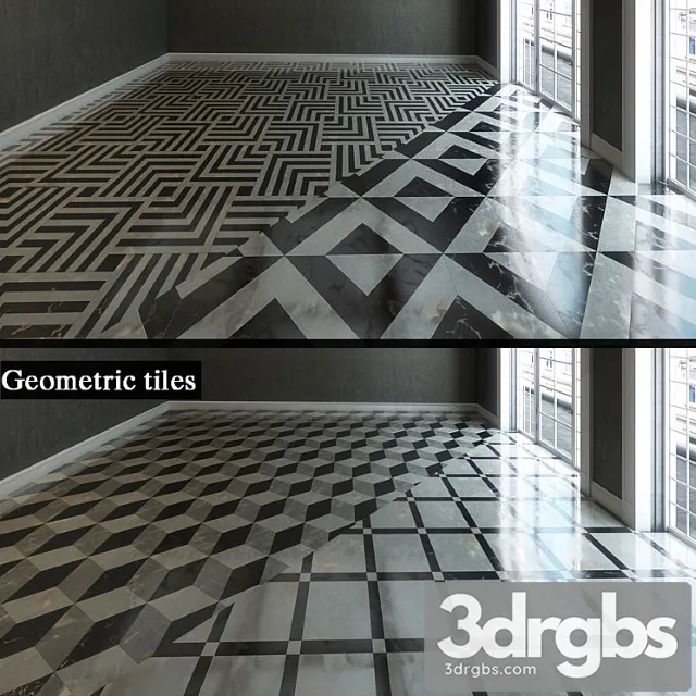 Geometric Tile 3D Model Download