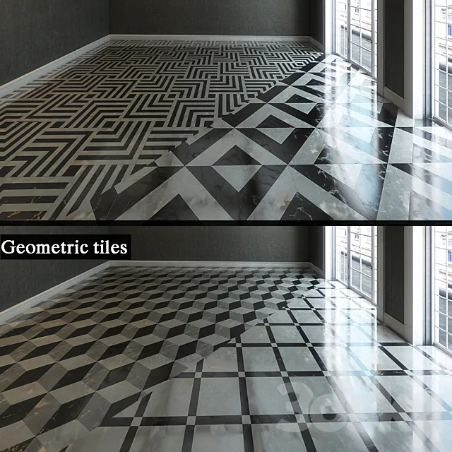 Geometric tile 3DModel Geometric tile 3DModel