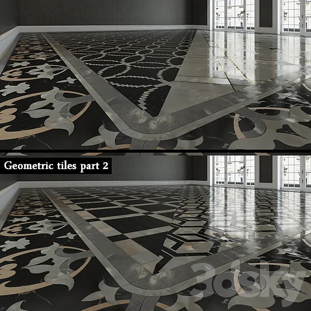 Geometric Tile part 2 3DModel Geometric Tile part 2 3DModel