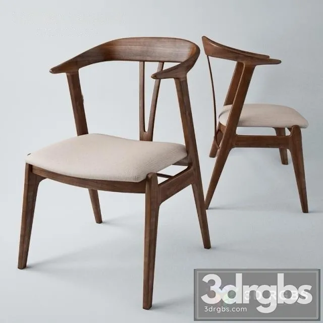 Georg Jensen Mid Century Danish Modern Chair 3D Model Download Georg Jensen Mid Century Danish Modern Chair 3D Model Download