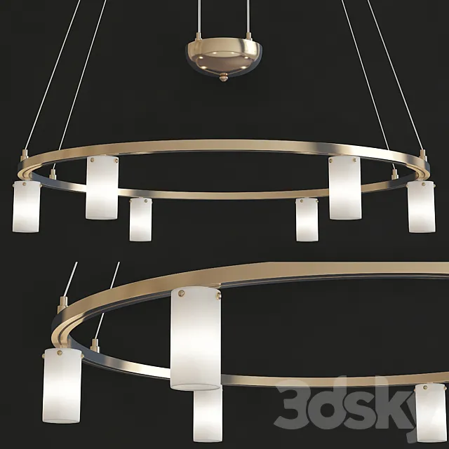 George Kovacs Adjustable Six-Light Chandelier – Round 3DModel