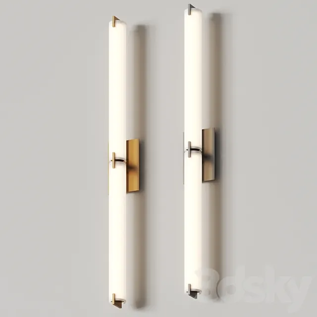 George Kovacs Tube Double Led Bar Wall Lamp 3D Model