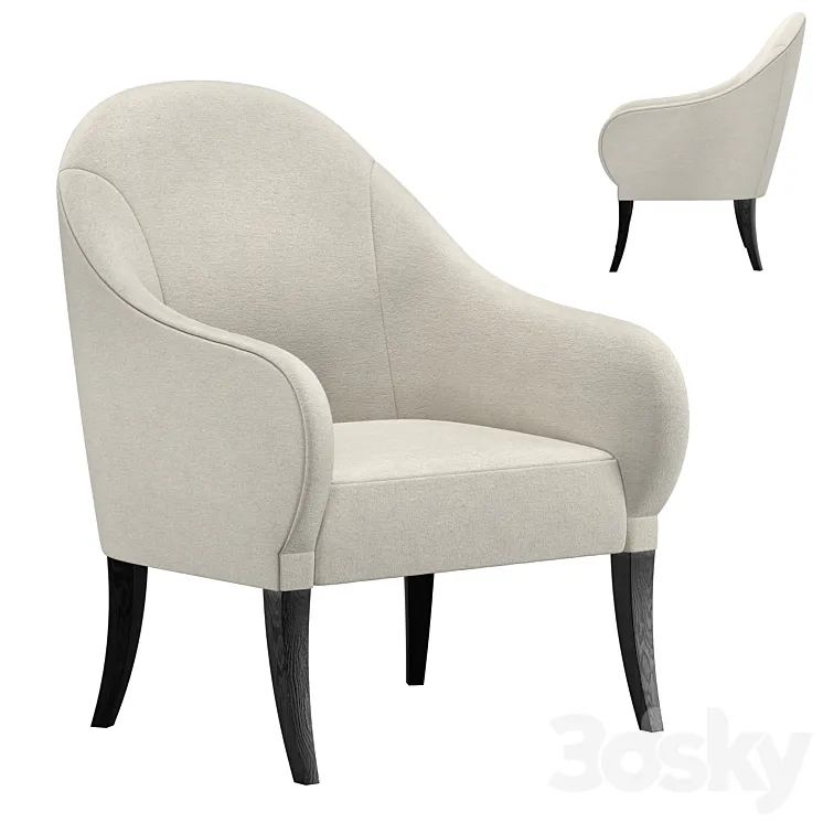 GEORGIANA CHAIR BAU3341C 3D Model Free Download