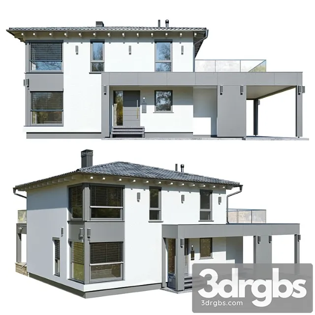 German House 2 1 3D Model Download