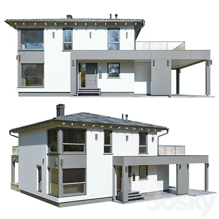 German house 2 3D Model