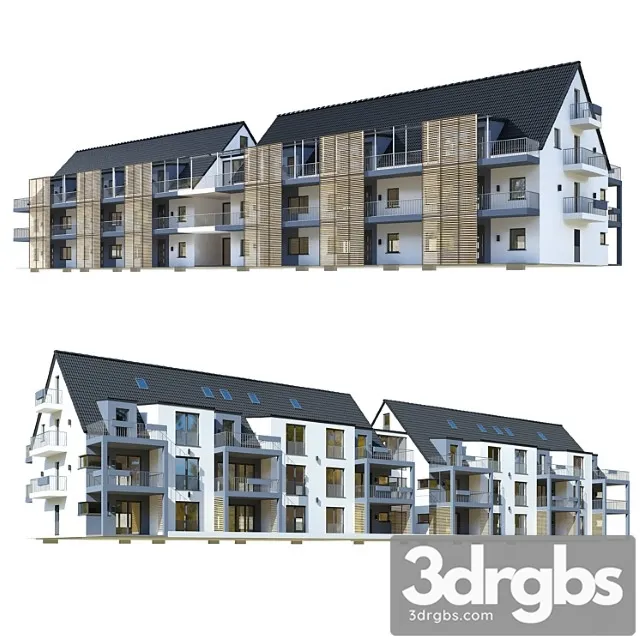 German House 4 3D Model Download